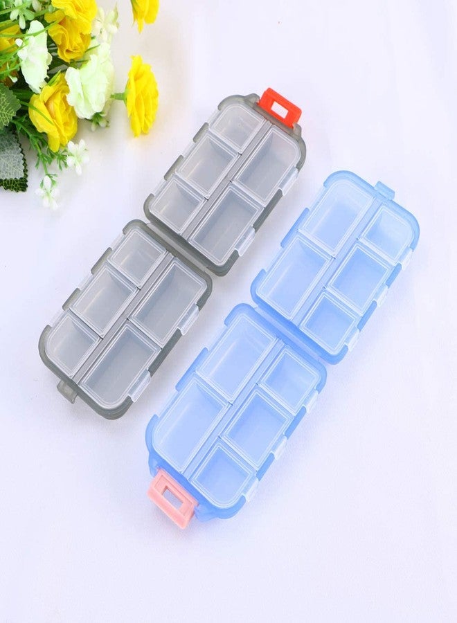 AVMPHD Double Layer Pill Organizer Pill Case with 10 Compartments Portable Mini Travel Pills Box Medicine Carry Box Seal Storage Container Holder for Outdoor Camping Home Travel (Multicolor) - Image 5